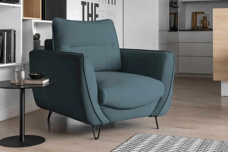 Lence Lænestol - Lyseblå - Møbler - Stole & lænestole - Lænestole