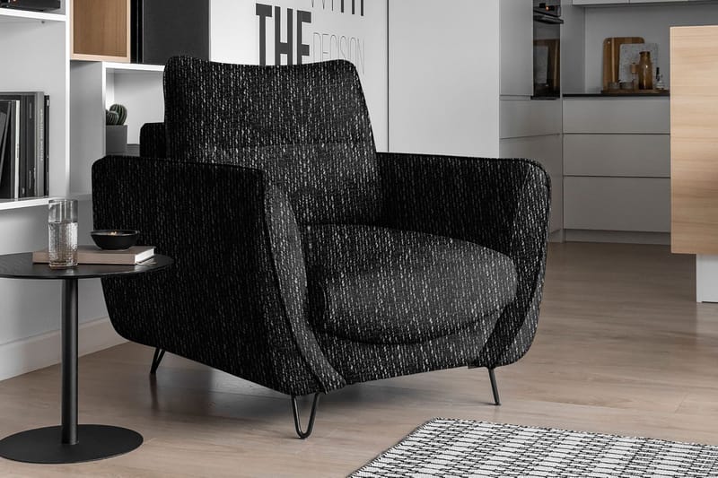 Lence Lænestol - Mørkegrå - Møbler - Stole & lænestole - Lænestole