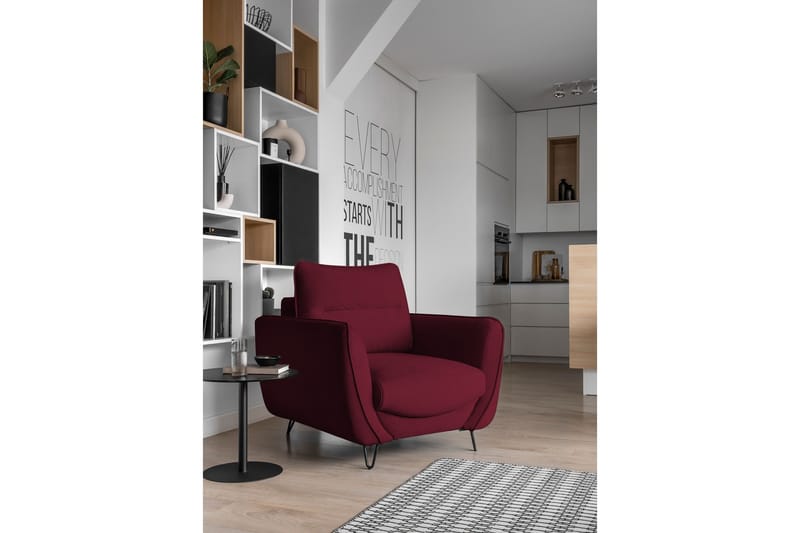 Lence Lænestol - Rød - Møbler - Stole & lænestole - Lænestole
