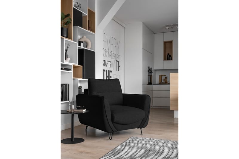 Lence Lænestol - Sort - Møbler - Stole & lænestole - Lænestole