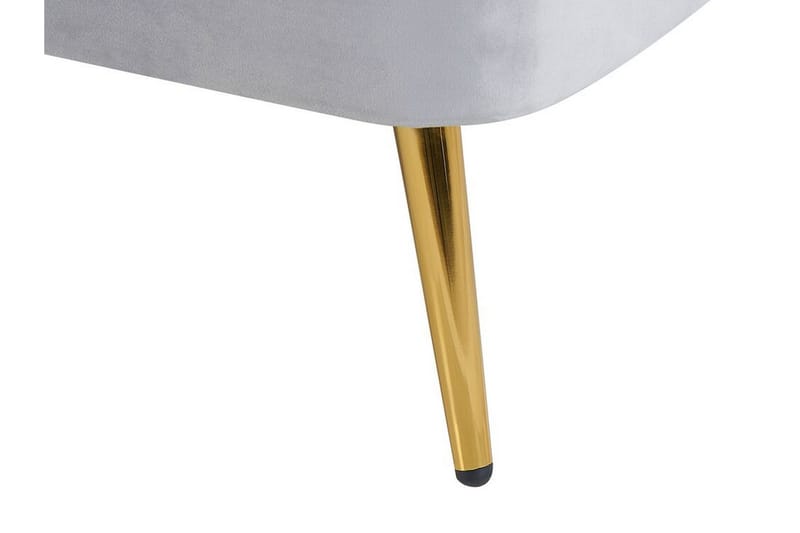 Allier Chaiselong Venstre - Velour/Grå - Møbler - Stole & lænestole - Lænestole - Liggestol