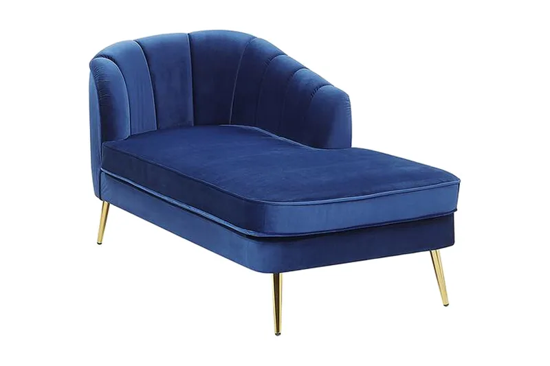 Allier Chaiselong Venstre, Velour/Koboltblå