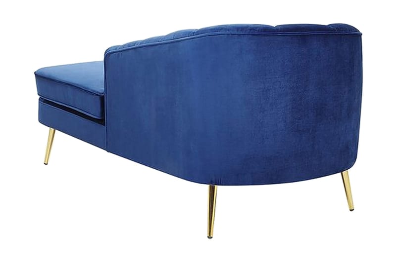 Allier Chaiselong Venstre - Velour/Koboltblå - Møbler - Stole & lænestole - Lænestole - Liggestol