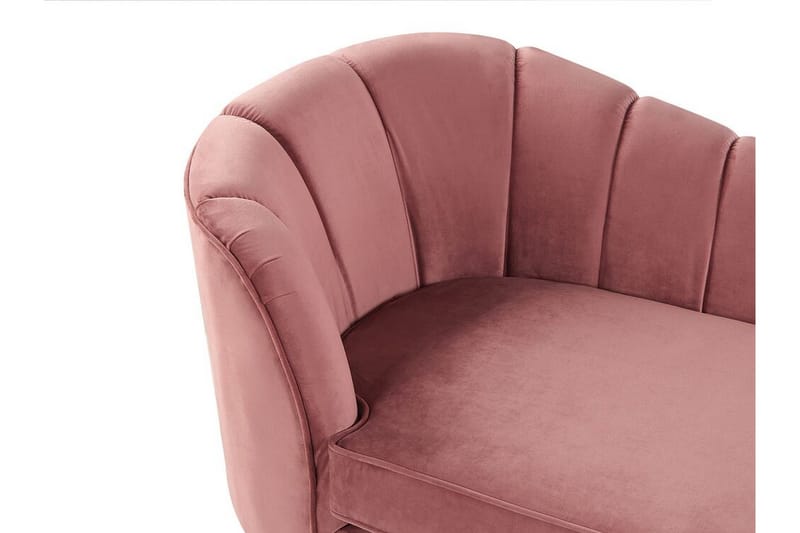 Allier Chaiselong Venstre - Velour/Lyserød - Møbler - Stole & lænestole - Lænestole - Liggestol