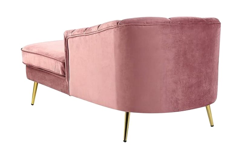 Allier Chaiselong Venstre - Velour/Lyserød - Møbler - Stole & lænestole - Lænestole - Liggestol