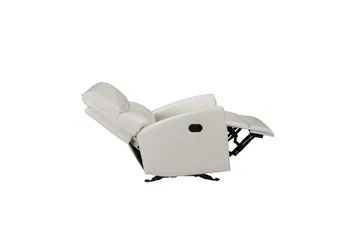 Liggestol Chesley Creme, PU/Metal/Træ - Creme, PU/Metal/Træ - Møbler - Stole & lænestole - Lænestole - Læderstol