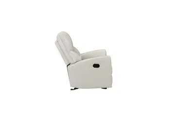 Liggestol Chesley Creme, PU/Metal/Træ - Creme, PU/Metal/Træ - Møbler - Stole & lænestole - Lænestole - Læderstol