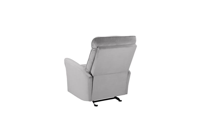 Liggestol Chesley Grå, Velour/Metal/Træ - Grå, Velour/Metal/Træ - Møbler - Stole & lænestole - Lænestole - Recliner lænestol