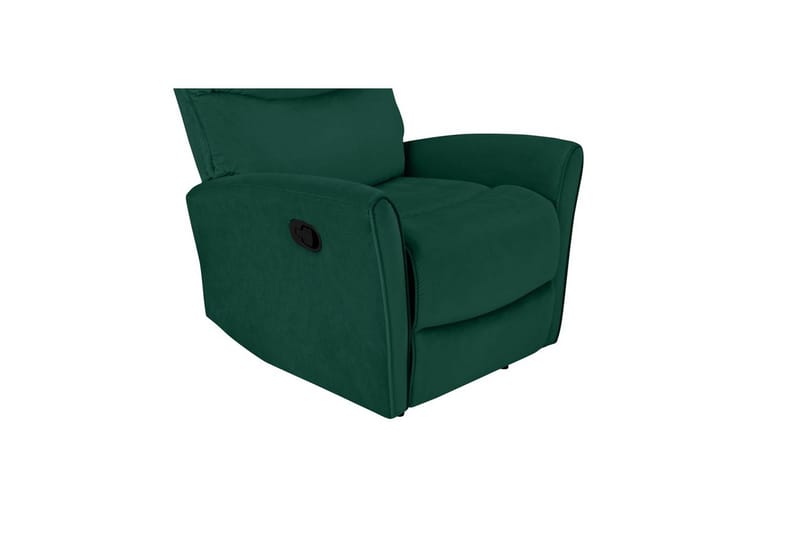 Liggestol Chesley Mørkegrøn, Velour/Metal/Træ - Mørkegrøn, Velour/Metal/Træ - Møbler - Stole & lænestole - Lænestole - Recliner lænestol