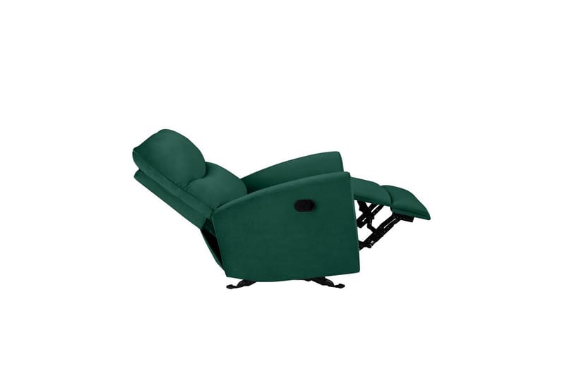 Liggestol Chesley Mørkegrøn, Velour/Metal/Træ - Mørkegrøn, Velour/Metal/Træ - Møbler - Stole & lænestole - Lænestole - Recliner lænestol