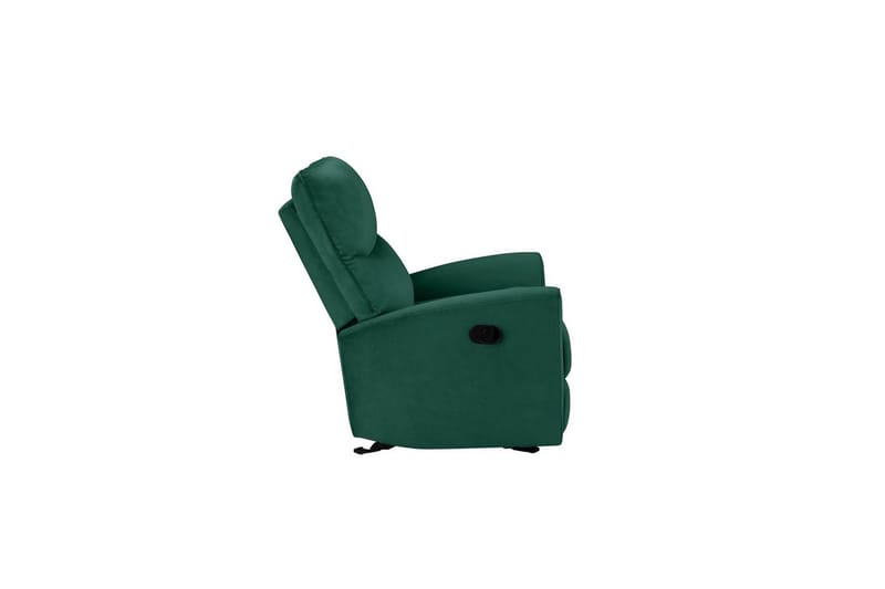 Liggestol Chesley Mørkegrøn, Velour/Metal/Træ - Mørkegrøn, Velour/Metal/Træ - Møbler - Stole & lænestole - Lænestole - Recliner lænestol