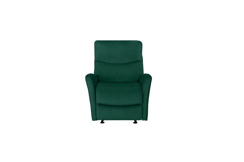 Liggestol Chesley Mørkegrøn, Velour/Metal/Træ - Mørkegrøn, Velour/Metal/Træ - Møbler - Stole & lænestole - Lænestole - Recliner lænestol