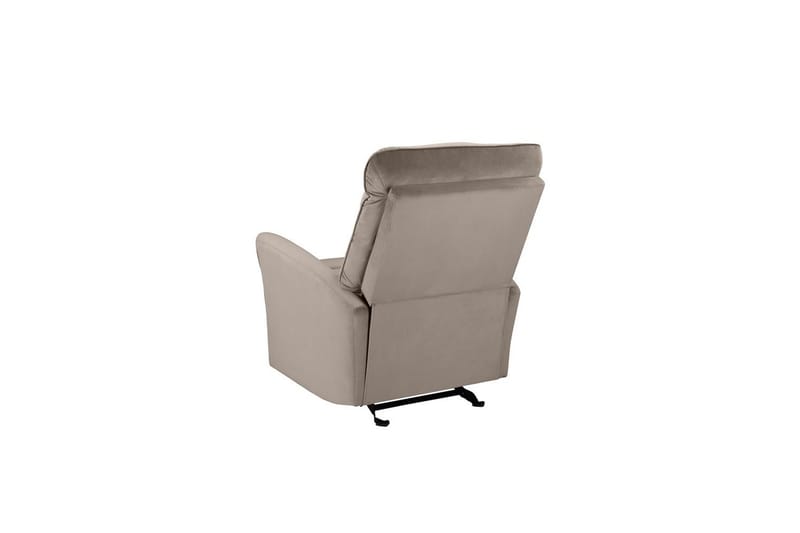 Liggestol Chesley Taupe, Velour/Metal/Træ - Taupe, Velour/Metal/Træ - Møbler - Stole & lænestole - Lænestole - Liggestol