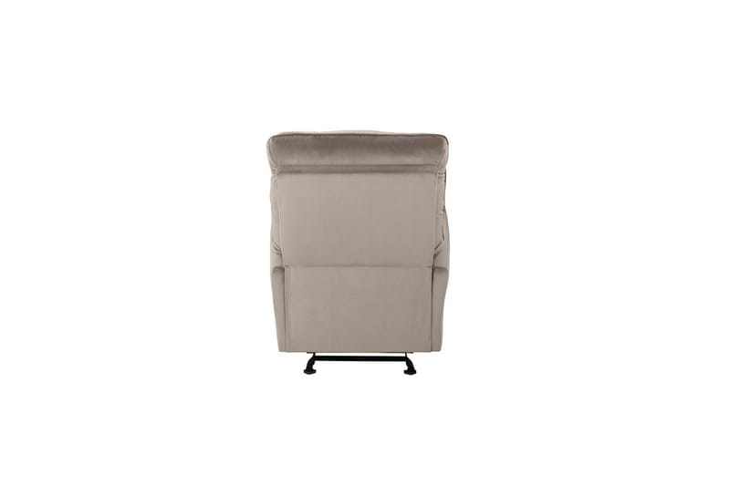 Liggestol Chesley Taupe, Velour/Metal/Træ - Taupe, Velour/Metal/Træ - Møbler - Stole & lænestole - Lænestole - Recliner lænestol