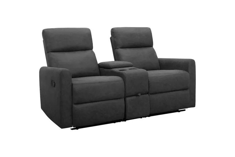 Liggestol Dacoulas Antracit, Cowboy PU/Træ - Antracit, Cowboy PU/Træ - Møbler - Stole & lænestole - Lænestole - Recliner lænestol