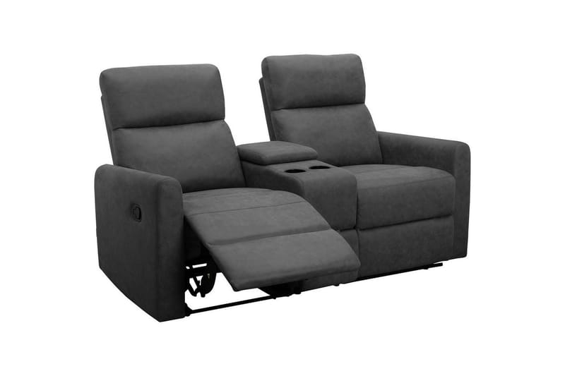 Liggestol Dacoulas Antracit, Cowboy PU/Træ - Antracit, Cowboy PU/Træ - Møbler - Stole & lænestole - Lænestole - Recliner lænestol