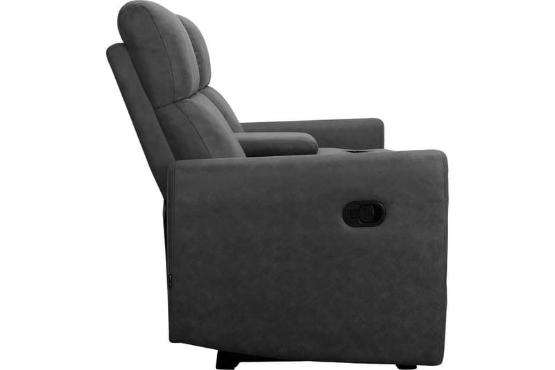 Liggestol Dacoulas Antracit, Cowboy PU/Træ - Antracit, Cowboy PU/Træ - Møbler - Stole & lænestole - Lænestole - Recliner lænestol