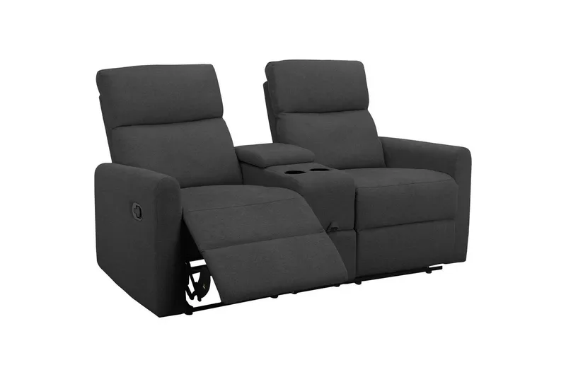 Liggestol Dacoulas Antracit, Stof/Træ - Antracit, Stof/Træ - Møbler - Stole & lænestole - Lænestole - Recliner lænestol