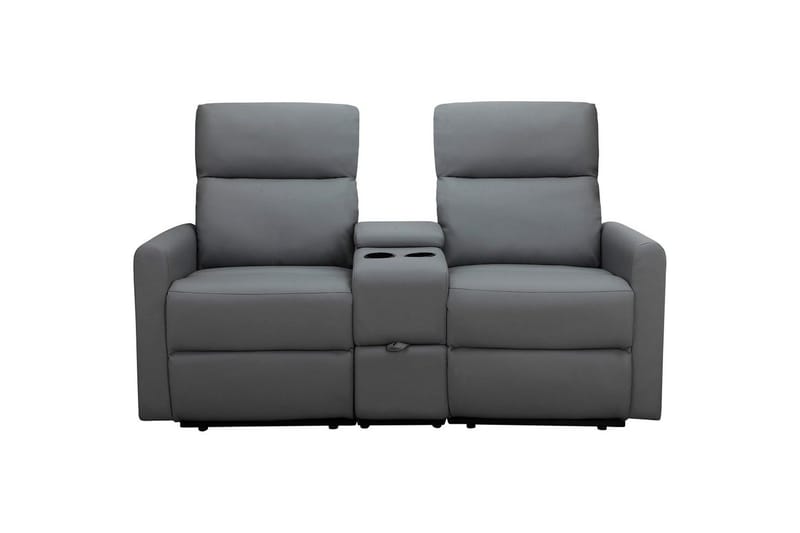 Liggestol Dacoulas Antracit, PU/Træ - Antracit, PU/Træ - Møbler - Stole & lænestole - Lænestole - Recliner lænestol