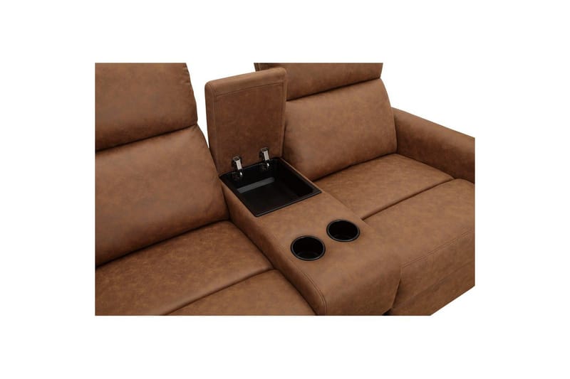 Liggestol Dacoulas Cognac, Cowboy PU/Træ - Cognac, Cowboy PU/Træ - Møbler - Stole & lænestole - Lænestole - Recliner lænestol