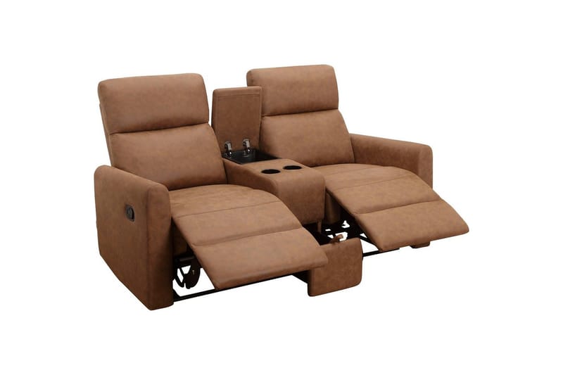 Liggestol Dacoulas Cognac, Cowboy PU/Træ - Cognac, Cowboy PU/Træ - Møbler - Stole & lænestole - Lænestole - Recliner lænestol