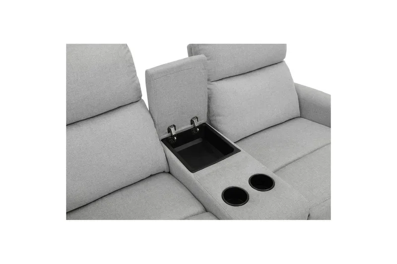 Liggestol Dacoulas Lys Grå, Stof/Træ - Lys Grå, Stof/Træ - Møbler - Stole & lænestole - Lænestole - Recliner lænestol