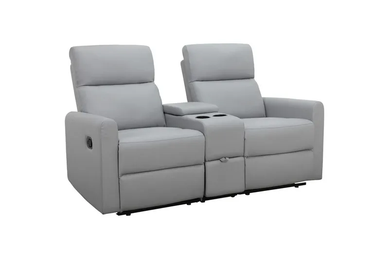 Liggestol Dacoulas Lys Grå, PU/Træ, Lys Grå, PU/Træ