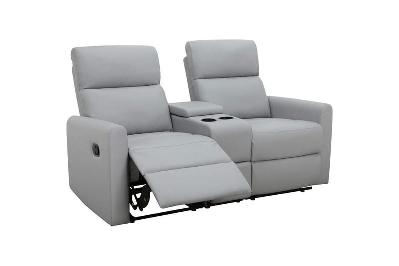 Liggestol Dacoulas Lys Grå, PU/Træ - Lys Grå, PU/Træ - Møbler - Stole & lænestole - Lænestole - Recliner lænestol