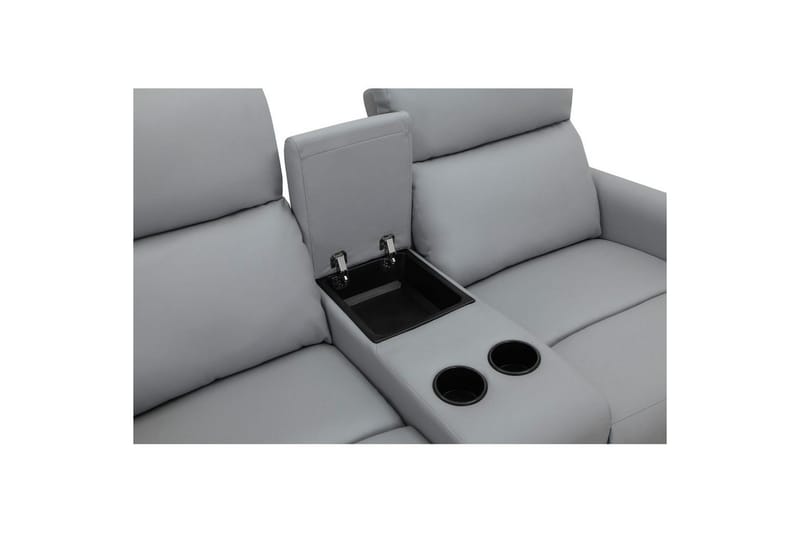 Liggestol Dacoulas Lys Grå, PU/Træ - Lys Grå, PU/Træ - Møbler - Stole & lænestole - Lænestole - Recliner lænestol