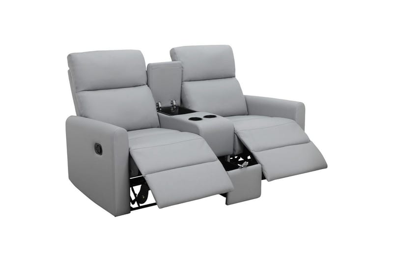 Liggestol Dacoulas Lys Grå, PU/Træ - Lys Grå, PU/Træ - Møbler - Stole & lænestole - Lænestole - Recliner lænestol