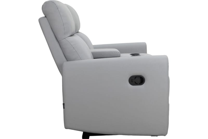 Liggestol Dacoulas Lys Grå, PU/Træ - Lys Grå, PU/Træ - Møbler - Stole & lænestole - Lænestole - Recliner lænestol