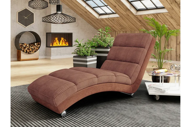 Kintore Liggfåtölj 62 cm 84x NO_BRAND Brown - Møbler - Stole & lænestole - Lænestole - Liggestol