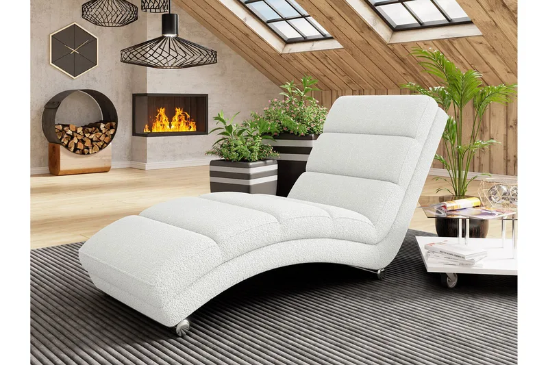 Kintore Liggfåtölj 62 cm White - Møbler - Stole & lænestole - Lænestole - Liggestol