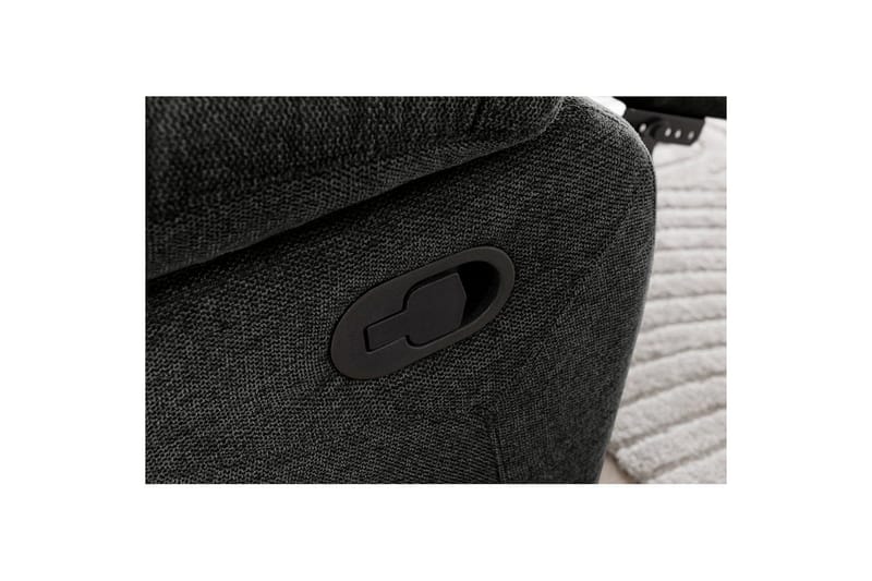 Liggestol Lannilis Antracit, Stof/Træ/Metal, Manuel liggestol - Antracit, Stof/Træ/Metal, Manuel liggestol - Møbler - Stole & lænestole - Lænestole - Recliner lænestol