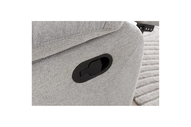 Liggestol Lannilis Lys Grå, Stof/Træ/Metal, Manuel liggestol - Lys Grå, Stof/Træ/Metal, Manuel liggestol - Møbler - Stole & lænestole - Lænestole - Recliner lænestol