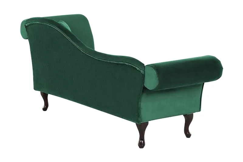 Lattes Chaiselong Højre - Velour/Grøn - Møbler - Sofaer - Daybed