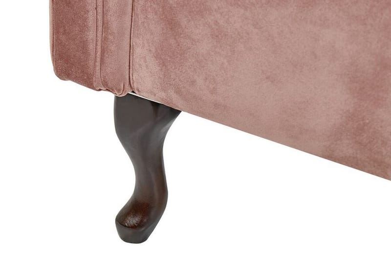 Lattes Chaiselong Højre - Velour/Lyserød - Møbler - Sofaer - Daybed