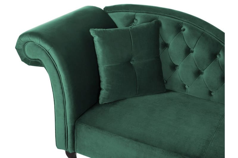 Lattes Chaiselong Venstre - Velour/Grøn - Møbler - Sofaer - Daybed