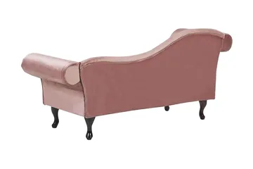 Lattes Chaiselong Venstre - Velour/Lyserød - Møbler - Sofaer - Daybed
