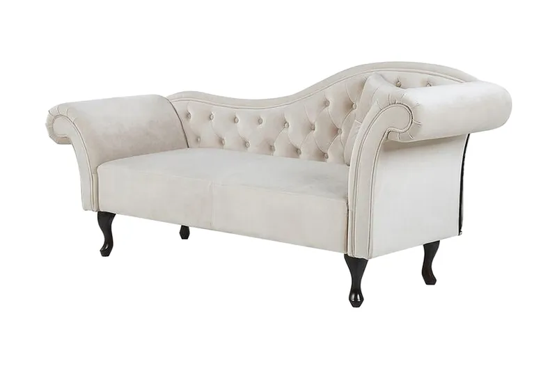 Lattes Højre Daybed 188 cm i Træ og Stof, Beige