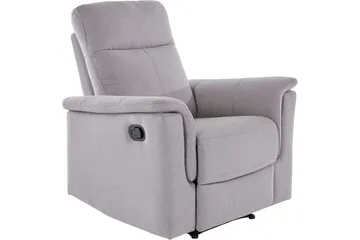 Liggestol Southbrook Lys Grå, Stof/Træ/Metal, Manuel liggestol