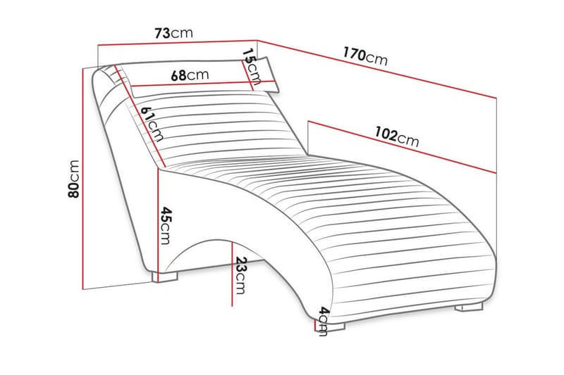 Staffin daybed 73 cm - Møbler - Stole & lænestole - Lænestole - Liggestol