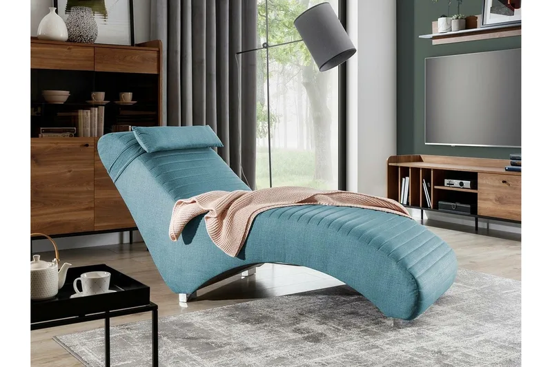Staffin Liggfåtölj 73 cm Light Blue/Dark Blue - Møbler - Stole & lænestole - Lænestole - Liggestol