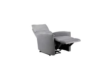 Liggestol Pineto Grå, Velour/Metal/Træ - Grå, Velour/Metal/Træ - Møbler - Stole & lænestole - Lænestole - Recliner lænestol