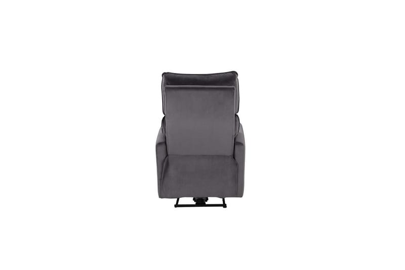 Liggestol Pineto Antracit, Velour/Metal/Træ - Antracit, Velour/Metal/Træ - Møbler - Stole & lænestole - Lænestole - Recliner lænestol