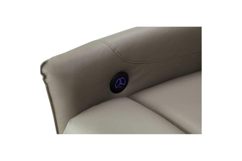 Liggestol Pineto Lys Grå, PU/Metal/Træ - Lys Grå, PU/Metal/Træ - Møbler - Stole & lænestole - Lænestole - Recliner lænestol