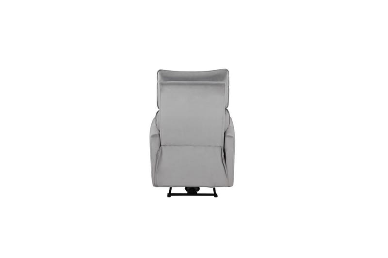 Liggestol Pineto Grå, Velour/Metal/Træ - Grå, Velour/Metal/Træ - Møbler - Stole & lænestole - Lænestole - Recliner lænestol