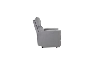 Liggestol Pineto Grå, Velour/Metal/Træ - Grå, Velour/Metal/Træ - Møbler - Stole & lænestole - Lænestole - Recliner lænestol