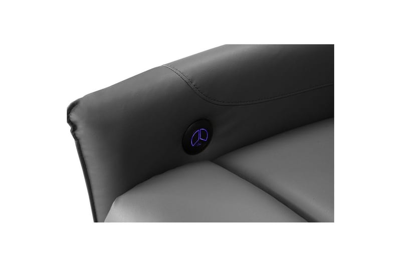 Liggestol Pineto Antracit, PU/Metal/Træ - Antracit, PU/Metal/Træ - Møbler - Stole & lænestole - Lænestole - Recliner lænestol