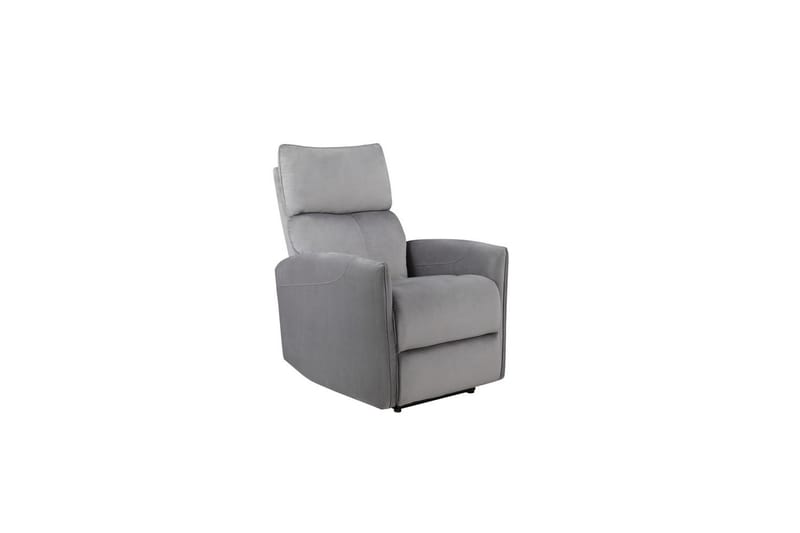 Liggestol Pineto Grå, Velour/Metal/Træ - Grå, Velour/Metal/Træ - Møbler - Stole & lænestole - Lænestole - Liggestol